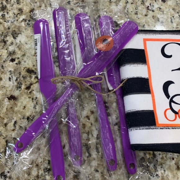 ๐5/$15 Silicone Butter Icing Spatula, Set of 5, NEW in Purple - Picture 2 of 4
